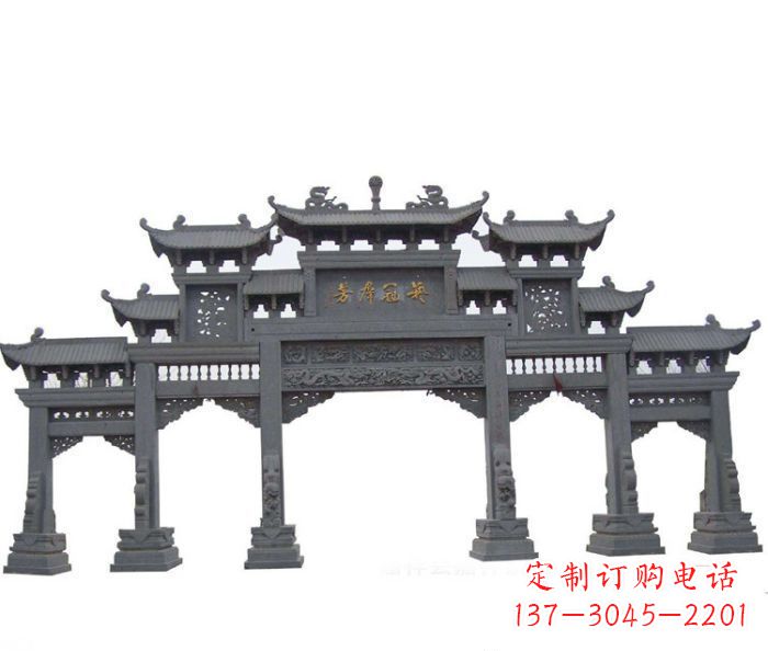 产品名称仿古牌坊石雕 产品名称仿古牌坊石雕