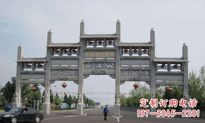 五门雕塑 - 仿古/五门/石雕/牌坊 五门雕塑 - 仿古/五门/石雕/牌坊