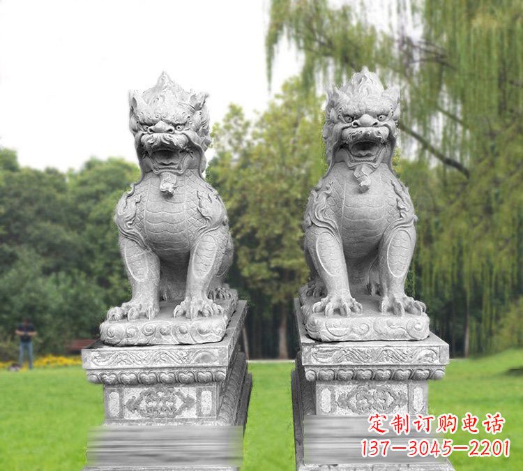 麒麟雕塑 - 仿古/坐式/麒麟/石雕 麒麟雕塑 - 仿古/坐式/麒麟/石雕