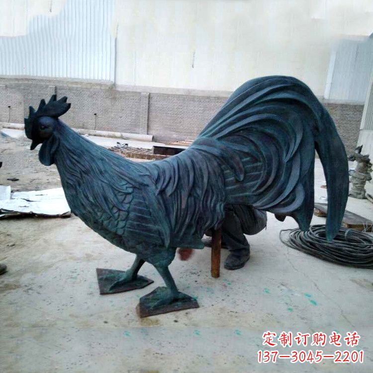 仿古/铜雕/公鸡-仿古做旧铜雕公鸡 仿古/铜雕/公鸡-仿古做旧铜雕公鸡