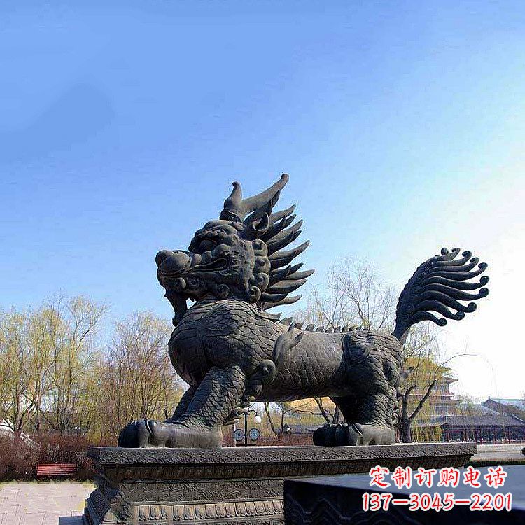 古典麒麟雕塑,精美绝伦 古典麒麟雕塑,精美绝伦