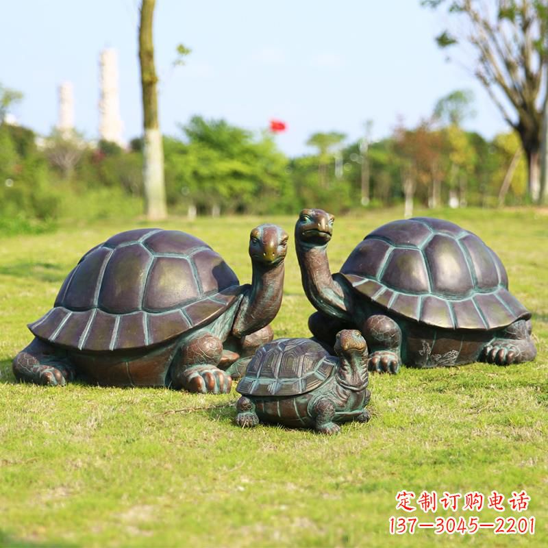 仿铜乌龟-公园草坪动物雕塑摆件