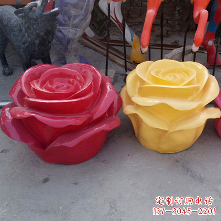玻璃钢雕塑 - 仿真/玻璃钢/玫瑰花/商场 玻璃钢雕塑 - 仿真/玻璃钢/玫瑰花/商场