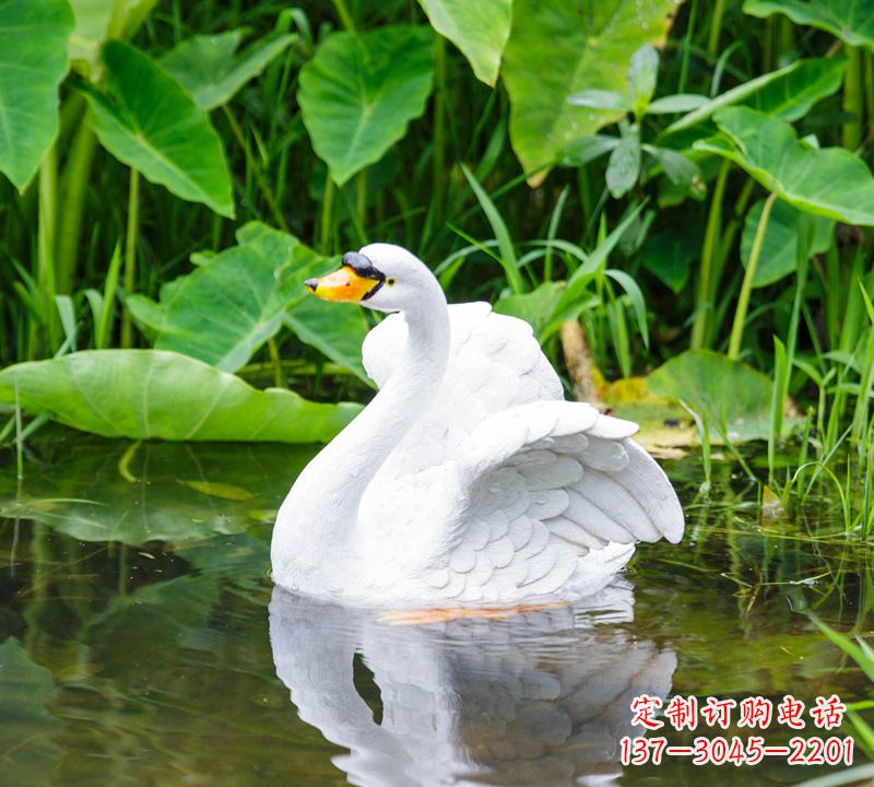仿真大白鹅展翅翱翔款