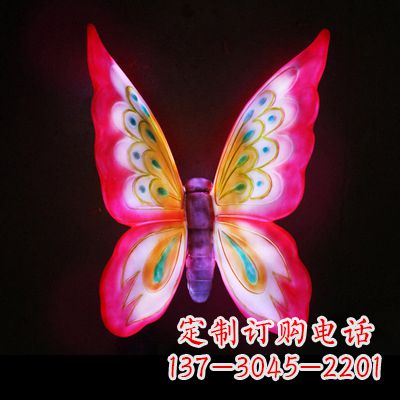 仿真蝴蝶_大号红色发光款70x50x30