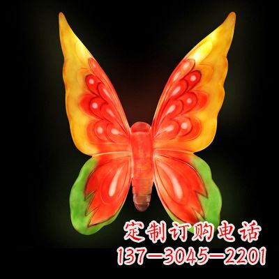 仿真蝴蝶_大号黄色发光款73x50x30