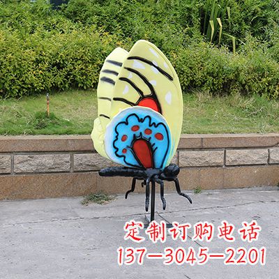 仿真蝴蝶_大号黄色款116x75x160