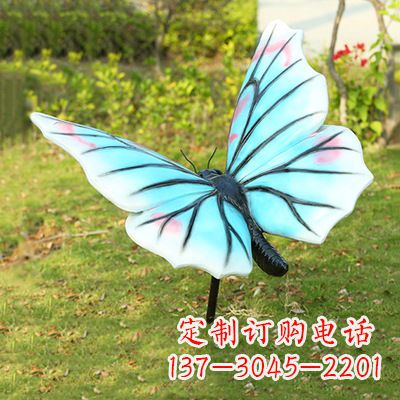 白色雕塑 - 仿真/蝴蝶/浅蓝/白色/80x76x40 白色雕塑 - 仿真/蝴蝶/浅蓝/白色/80x76x40