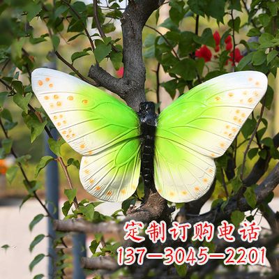 仿真蝴蝶_浅绿色款40x42x13