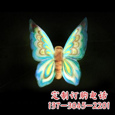 仿真蝴蝶_小号蓝色发光款37x48x20