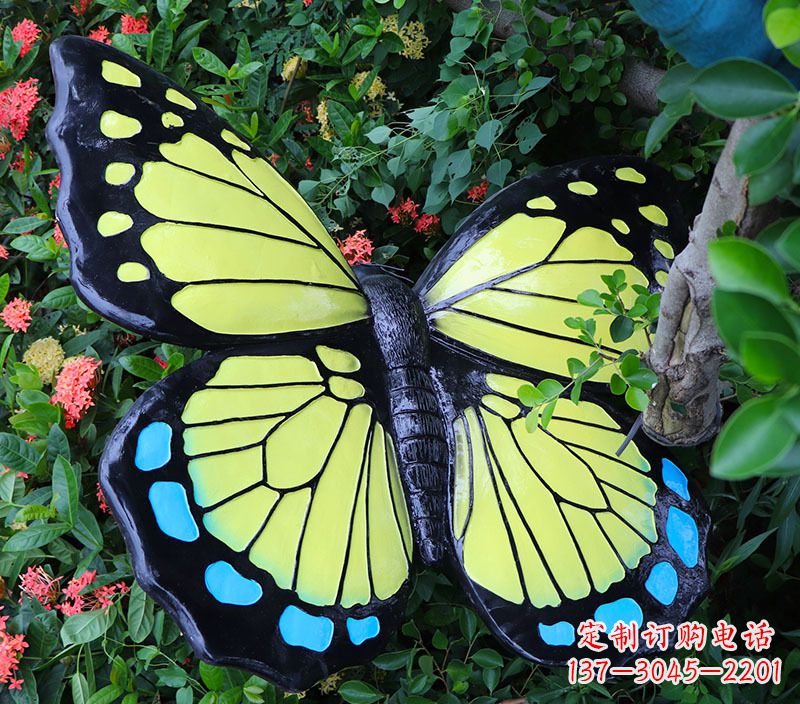 仿真蝴蝶摆件玻璃钢雕塑