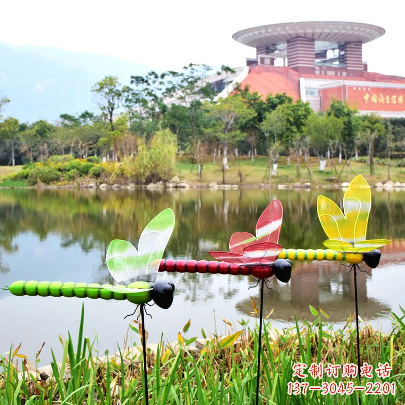 仿真蜻蜓玻璃钢雕塑B款