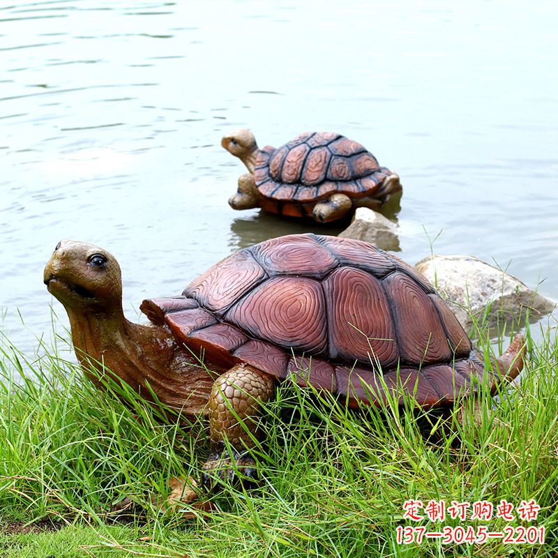 仿真乌龟公园池塘水景动物雕塑摆件