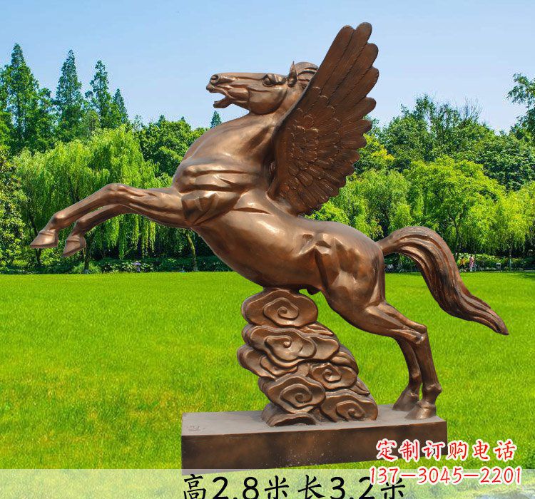 飞马铜雕222