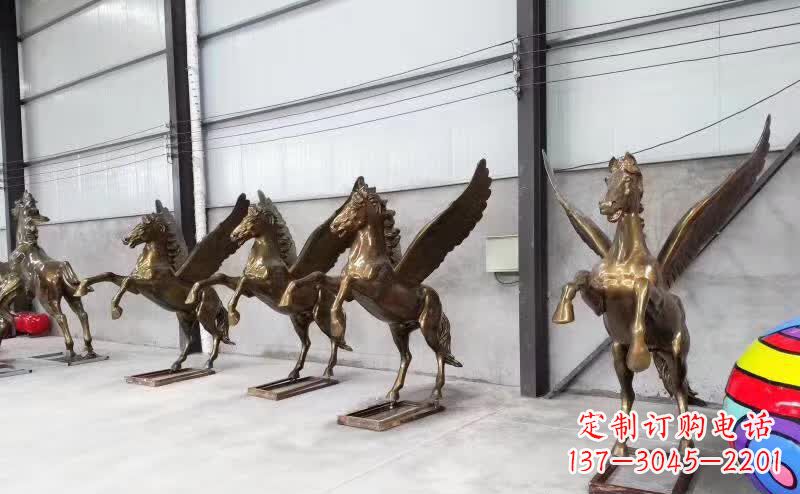 飞马铜雕