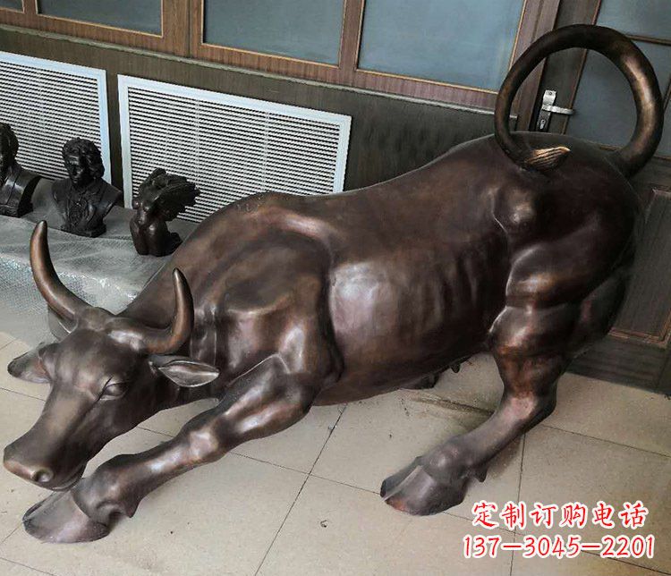 传统工艺精美牛铜雕塑 传统工艺精美牛铜雕塑