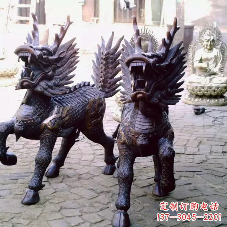 风水麒麟公司雕塑摆件