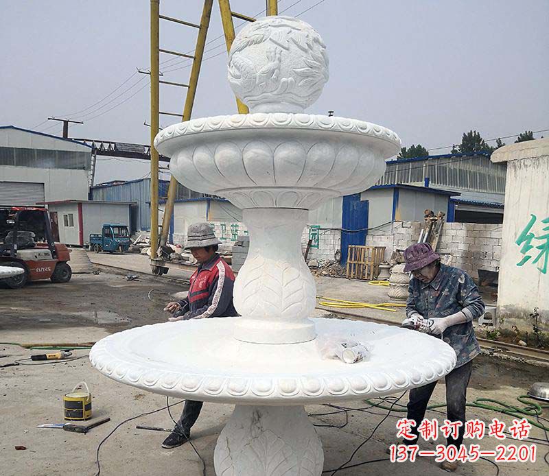 风水球喷泉石雕1