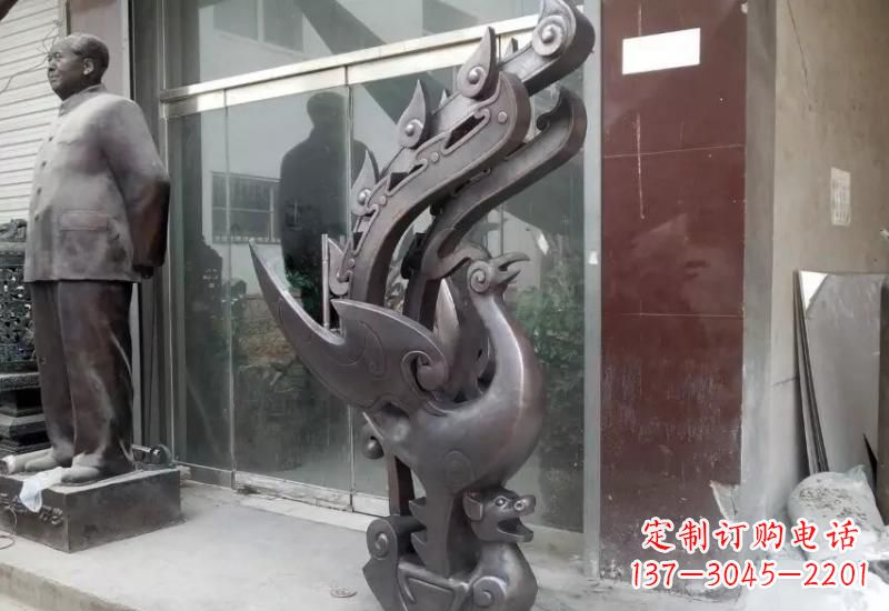 凤凰貔貅铜雕