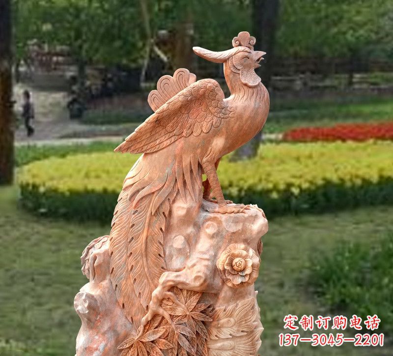 凤凰神鸟公园景观雕塑雕塑摆件
