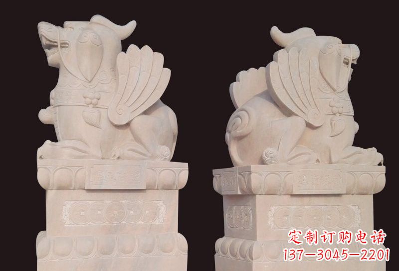 福星象征吉祥幸福高照貔貅石雕 福星象征吉祥幸福高照貔貅石雕