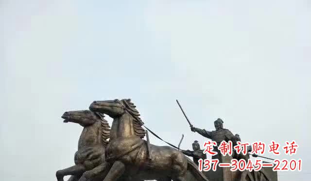 赶马车人物铜雕