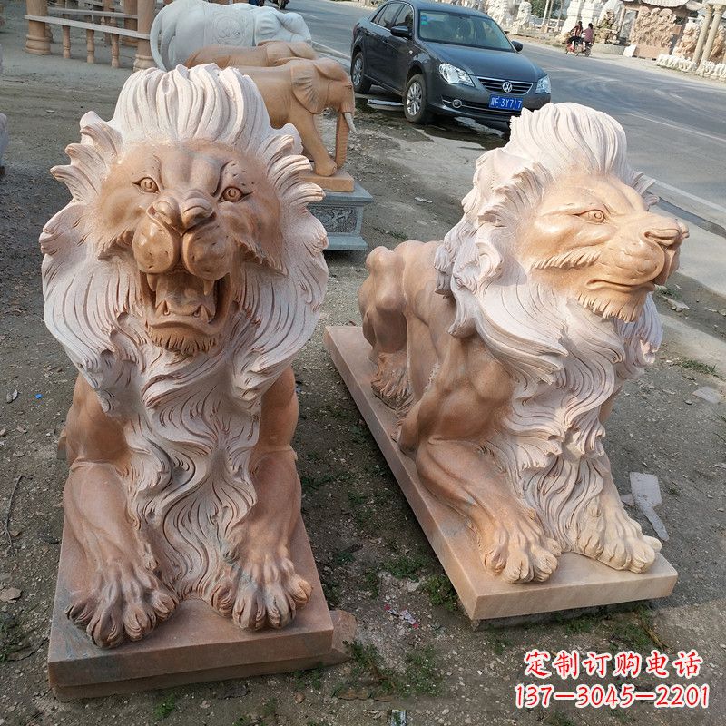 港币狮子爬狮雕塑
