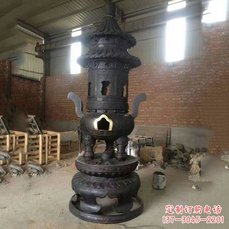 香炉雕塑 - 高层/圆形/香炉 香炉雕塑 - 高层/圆形/香炉