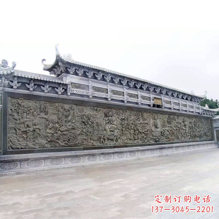 高浮雕佛教人物文化壁画