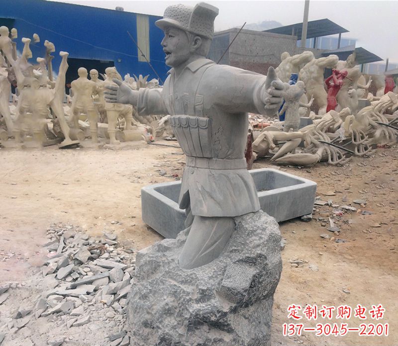 中领雕塑荣誉历史革命先驱黄继光石雕 中领雕塑荣誉历史革命先驱黄继光石雕