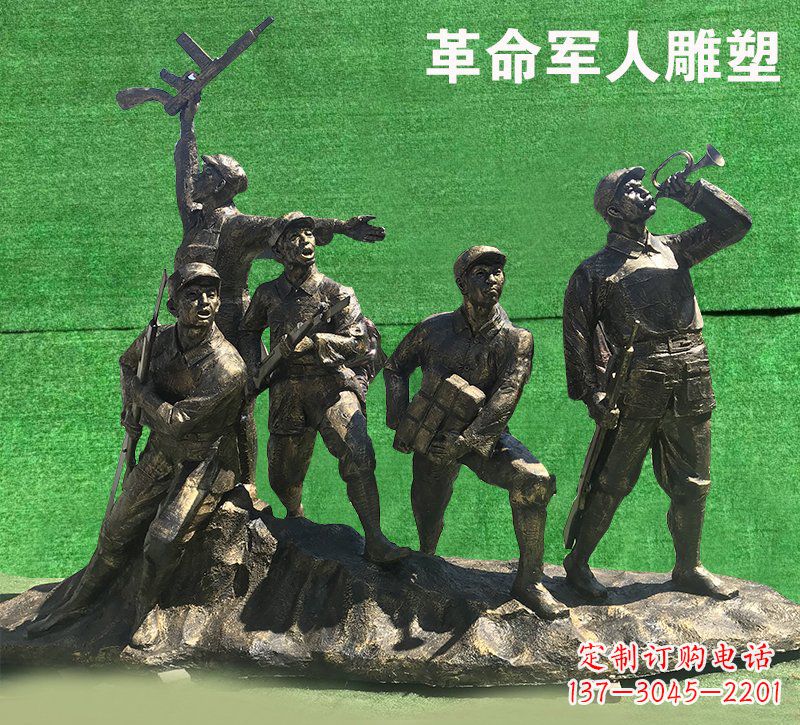 革命军人抗战纪念铜雕塑—缅怀抗战英雄 革命军人抗战纪念铜雕塑—缅怀抗战英雄