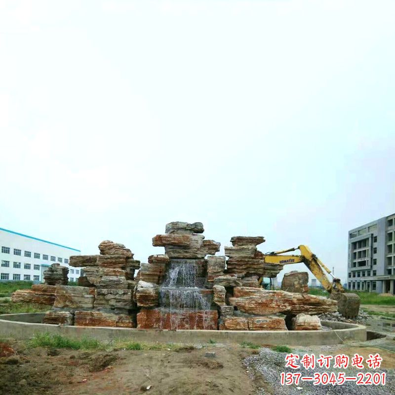 高雅精致的千层石假山雕塑 高雅精致的千层石假山雕塑