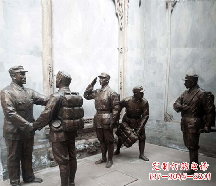 公园八路军铜雕