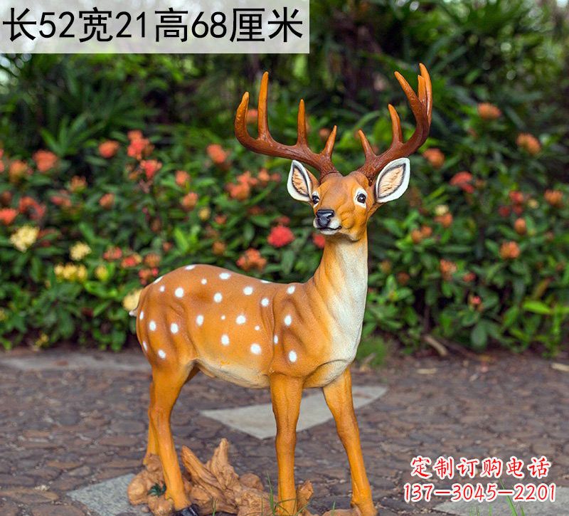 梅花鹿雕塑 - 公园/玻璃钢/仿真/梅花鹿 梅花鹿雕塑 - 公园/玻璃钢/仿真/梅花鹿