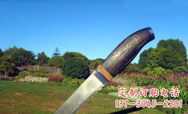 公园不锈钢匕首雕塑
