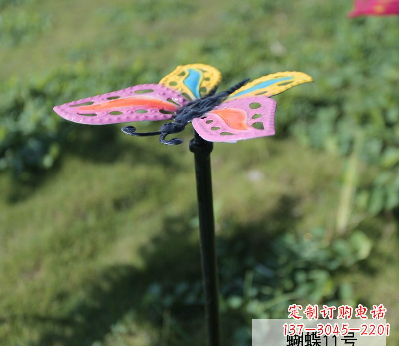 个性化不锈钢彩色蝴蝶雕塑 个性化不锈钢彩色蝴蝶雕塑