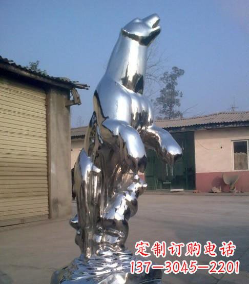 北极熊雕塑 - 公园/不锈钢/抽象/北极熊/动物 北极熊雕塑 - 公园/不锈钢/抽象/北极熊/动物