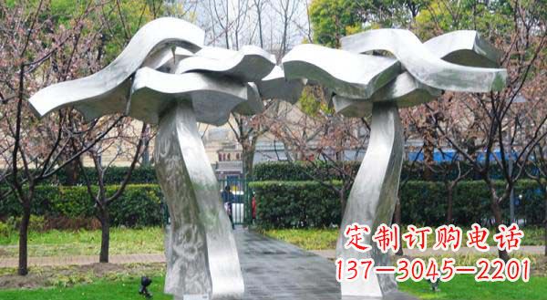 公园不锈钢抽象大树雕塑