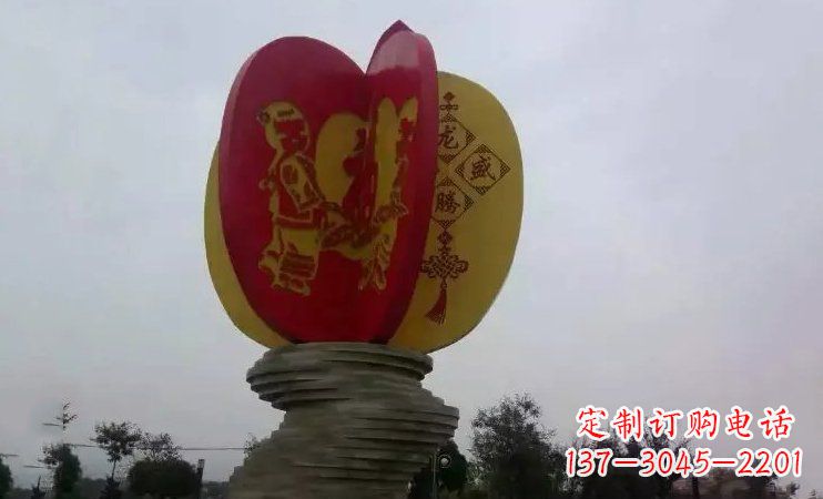 公园不锈钢抽象雕塑 (4)