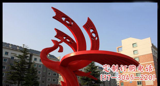 凤凰雕塑 - 公园/不锈钢/抽象/凤凰 凤凰雕塑 - 公园/不锈钢/抽象/凤凰