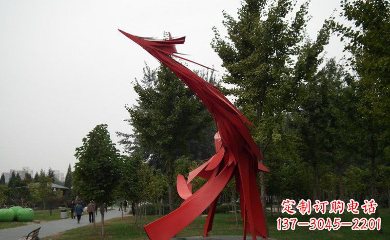 公园不锈钢抽象龙雕塑