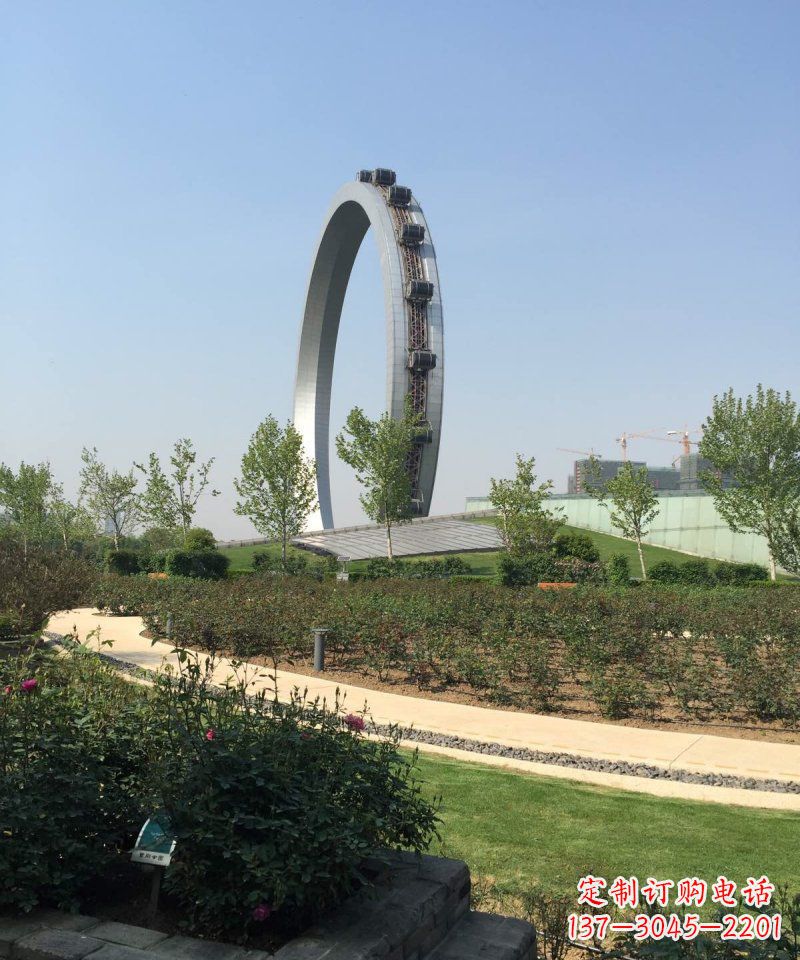 精美摩天轮不锈钢抽象雕塑 精美摩天轮不锈钢抽象雕塑