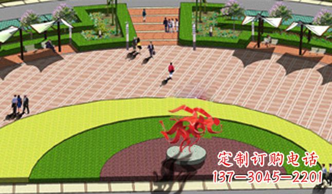 公园不锈钢抽象人物运动雕塑