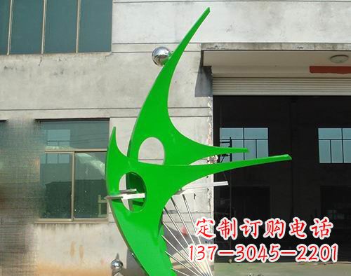公园不锈钢抽象鱼景观雕塑