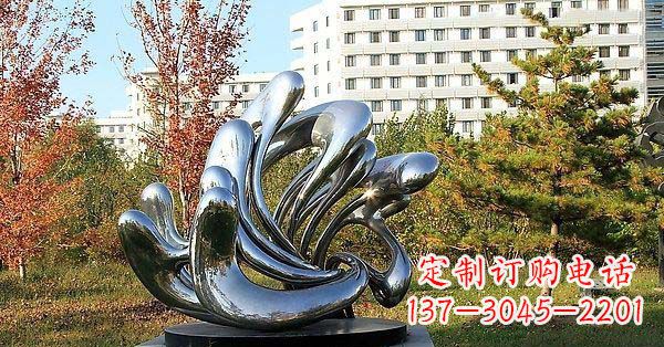公园不锈钢抽象造型雕塑1
