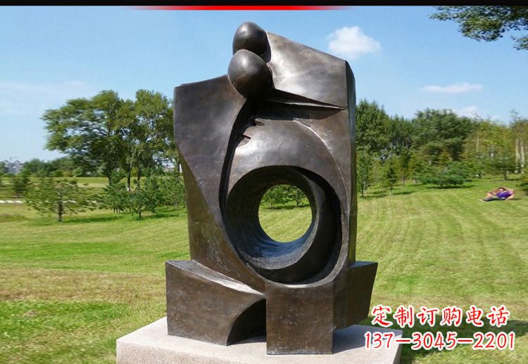公园不锈钢抽象装饰雕塑1