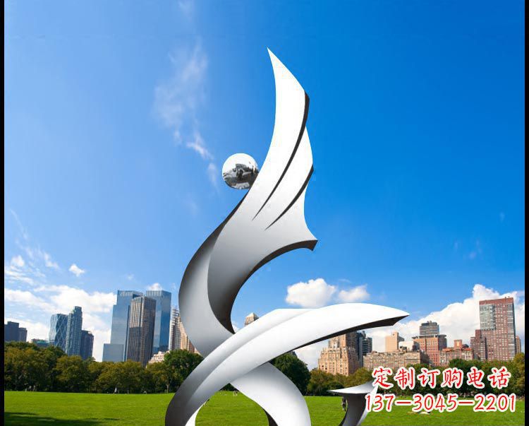 优雅贵族不锈钢凤凰雕塑 优雅贵族不锈钢凤凰雕塑