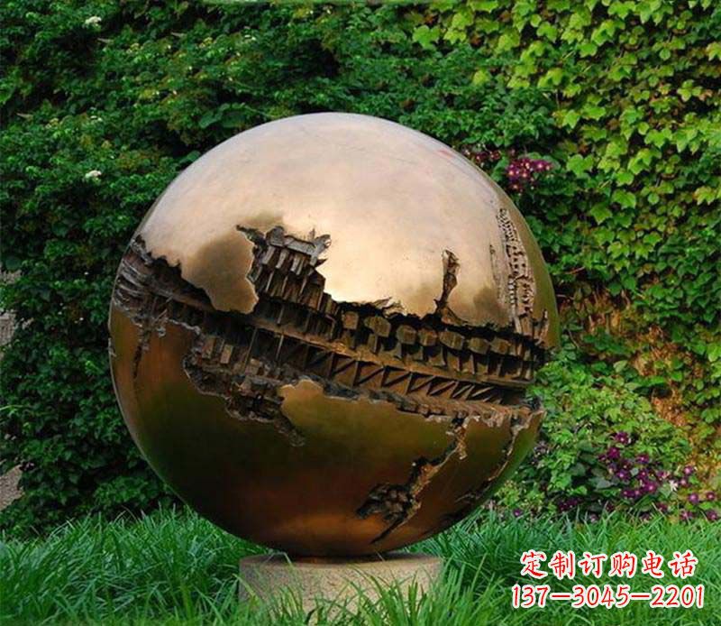 公园不锈钢创意球景观雕塑
