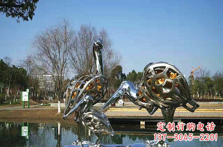 丹顶鹤雕塑 - 公园/不锈钢/丹顶鹤/一家 丹顶鹤雕塑 - 公园/不锈钢/丹顶鹤/一家