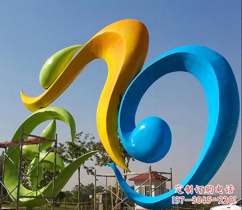 公园不锈钢单车景观雕塑